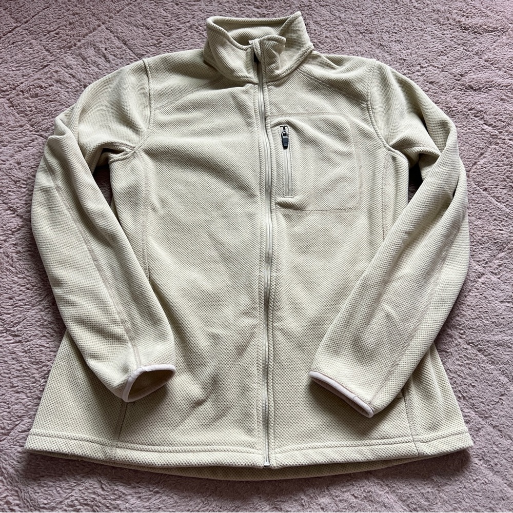 Duluth Trading Co. Full Zip Fleece Sweater Preppy‎ Minimalist Athleisure Size S